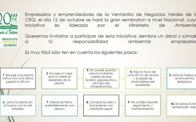 PARTICIPA EN LA GRAN SEMBRATON NACIONAL POR EL MEDIO AMBIENTE ESTE 12 DE OCTUBRE DE 2021