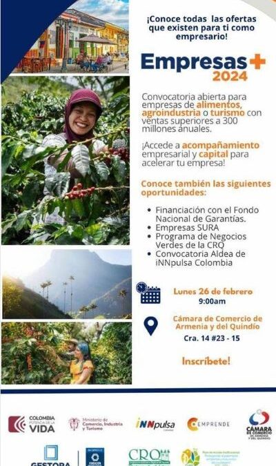 CONVOCATORIA EMPRESAS + ARMENIA QUINDIO