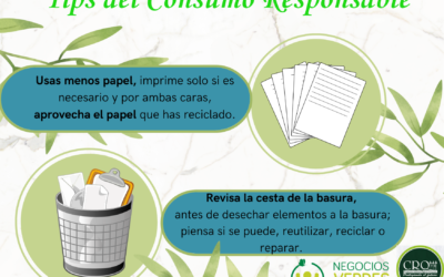 Continuamos con los Tips de Consumo Responsable y Sostenible